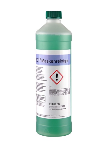 BartelsRieger  1 Liter Spezialreiniger-Konzentrat zur Reinigung von Atemschutzmasken, Atemschläuchen, Gummischuhen, Schutzbrillen
